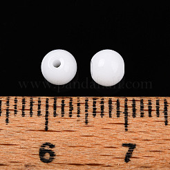 Opaque Solid Color Glass Beads&nbsp;GLAA-N007-4mm-A01