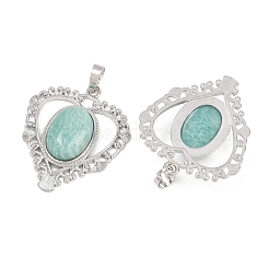 Natural Amazonite Pendants&nbsp;G-A315-04C-P
