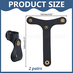 PU Leather Anti-lost Fixed Buckle for Luggage&nbsp;AJEW-WH0816-347AB
