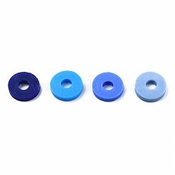 Handmade Polymer Clay Beads Strands&nbsp;CLAY-R089-6mm-T02B-31