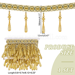 5.6~5.7M Polyester Fringe Lace Trims&nbsp;SRIB-GA0001-06
