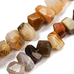 Natural Yellow Botswana Agate Beads Strands&nbsp;G-F796-D01-01