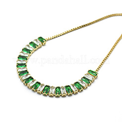 Brass Cubic Zirconia Bolo Tennis Bracelets&nbsp;BJEW-I272-02C