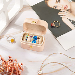 1Pc Rectangle PU Imitation Leather Jewelry Storage Boxes&nbsp;PAAG-TA0001-01B