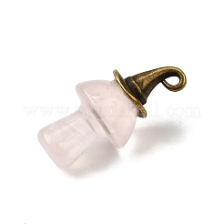 Natural Rose Quartz Mushroom Pendants&nbsp;G-D311-02AB-05