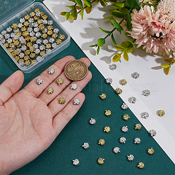 120Pcs 2 Colors Tibetan Style Zinc Alloy Beads&nbsp;FIND-PH0021-42