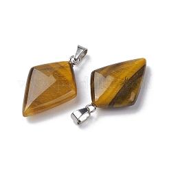 Natural Tiger Eye Pendants&nbsp;G-C110-05C-P