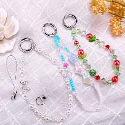 Plastic Mobile Straps&nbsp;HJEW-SZ0001-47F