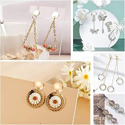 40Pcs 2 Colors 304 Stainless Steel Stud Earring Findings&nbsp;STAS-UN0022-86
