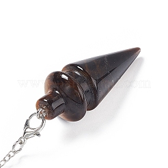 Mixed Gemstone Pointed Dowsing Pendulums&nbsp;AJEW-B020-01P