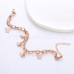 European style double-layer matte butterfly bracelet for women titanium steel fashion simple design&nbsp;XJ2407