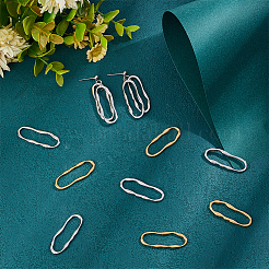 16Pcs 2 Colors 304 Stainless Steel Linking Rings&nbsp;STAS-UN0050-16