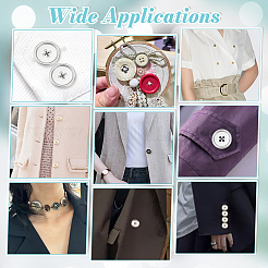 20Pcs 4 Styles 4-Hole Zinc Alloy Buttons&nbsp;BUTT-NB0002-12P