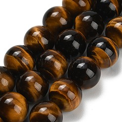 Natural Tiger Eye Beads Strands&nbsp;G-F173-12-16mm