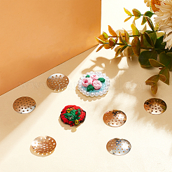 400Pcs 4 styles Iron Finger Ring/Brooch Sieve Findings&nbsp;IFIN-GA0001-49