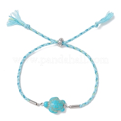 3Pcs Dyed Synthetic Turquoise Silder Bracelets&nbsp;BJEW-JB13263