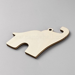 Wooden Friendship Elephant Ornament with Paper Story Card&nbsp;AJEW-WH0609-213B