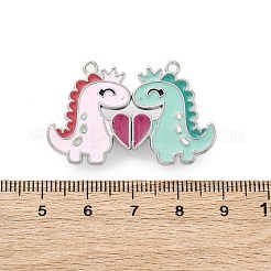 Alloy Enamel Split Pendants&nbsp;ENAM-B026-02P-04
