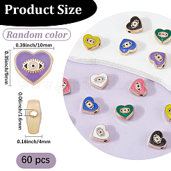 60Pcs Alloy Enamel Beads&nbsp;FIND-PA0001-34