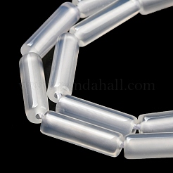 Natural White Agate Beads Strands&nbsp;G-G006-A07-01