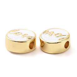 Brass Enamel Beads&nbsp;KK-C004-15G-02