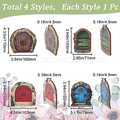 4Pcs 4 Styles Boxwood Door Display Decorations&nbsp;DJEW-GF0001-69