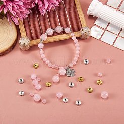 175Pcs Natural Rose Quartz Round Beads for DIY Jewelry Making&nbsp;DIY-SZ0005-98