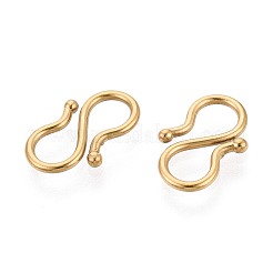 304 Stainless Steel S-Hook Clasps&nbsp;STAS-N125-23A-G