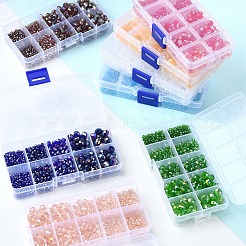 5 Styles Electroplate Glass Beads&nbsp;EGLA-YW0003-86
