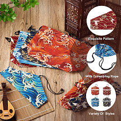 8Pcs 8 Styles Polycotton Bags&nbsp;ABAG-BT0001-03