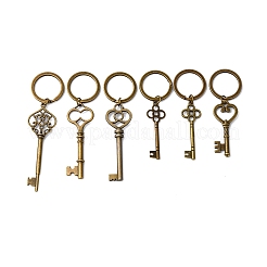 6Pcs Alloy Key Keychains&nbsp;KEYC-JKC01382
