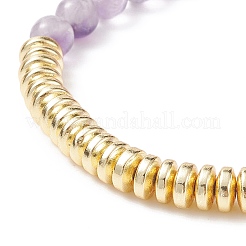 7Pcs 7 Style Natural & Synthetic Mixed Gemstone & Brass Beaded Stretch Bracelets Set&nbsp;BJEW-JB08997