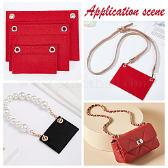 3Pcs 3 Style Felt Purse Organizer Insert&nbsp;FIND-WR0006-68B