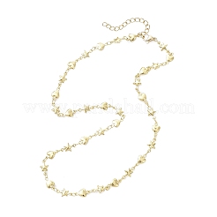 304 Stainless Steel Heart Star Link Chain Necklaces&nbsp;NJEW-JN05618