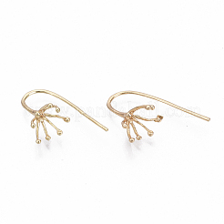 Brass Earring Hooks&nbsp;KK-N231-06-NF