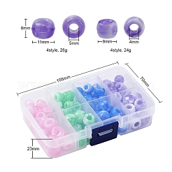 8 Style Acrylic European Beads&nbsp;MACR-YW0001-59A