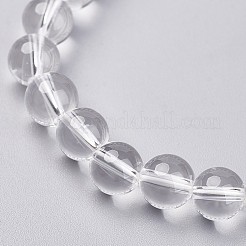 Natural Quartz Crystal Stretch Bracelets&nbsp;X-G-N0268-02