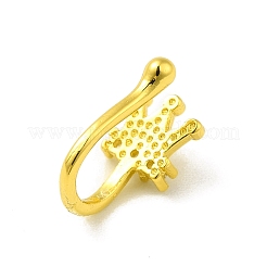Clear Cubic Zirconia Crown Clip on Nose Rings&nbsp;LS-AJEW-F059-08G
