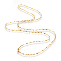 304 Stainless Steel Ball Chain Necklace&nbsp;LS-MAK-R012-01G