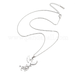 Non-Tarnish 304 Stainless Steel Pendant Necklaces&nbsp;NJEW-P306-06P