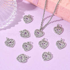 SHEGRACE Valentine's Day Brass Clear Cubic Zirconia Pendants&nbsp;XGRQ3K855-527P