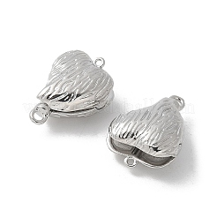 Brass Heart Box Clasps&nbsp;KK-U052-29P