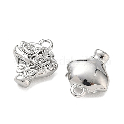 Valentine's Day Brass Charms&nbsp;KK-K351-74P
