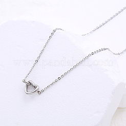 French luxury heart chain minimalist elegant delicate collar necklace jewelry&nbsp;IT1391