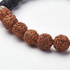 Natural Lava Rock Stretch Bracelets&nbsp;BJEW-K142-E
