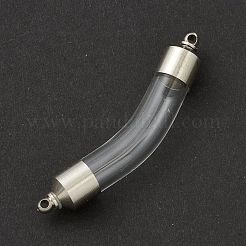 Transparent Glass Vial Pendant Normal Link Connectors&nbsp;GLAA-D004-01P-01