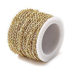 Handmade Brass Enamel Oval Link Chains&nbsp;CHC-L053-08G-04