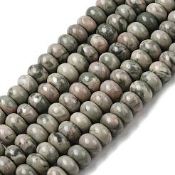 Natural Green Wood Lace Stone Wooden Jasper Beads Strands&nbsp;G-A280-A29-02