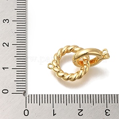 Brass Fold Over Clasps&nbsp;KK-H480-20G