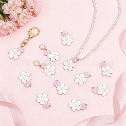 50Pcs Alloy Enamel Pendants&nbsp;ENAM-GA0001-23